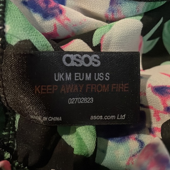 ASOS floral play suit romper size small - Picture 5 of 6